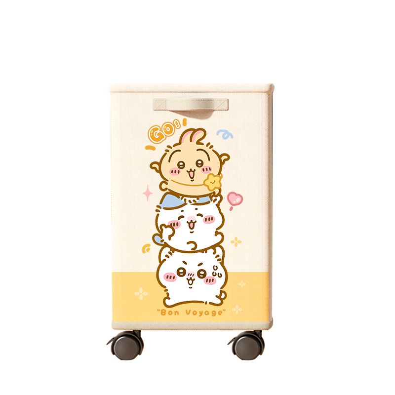 Home Edit Bathroom - Chiikawa,Hachiware,Usagi Cute Cartoon Rolling Storage Cart,