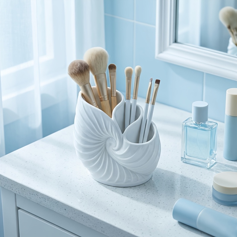 Home Bathroom Sink - Multifunctional Bathroom Counter Organizer, White Toothbrush