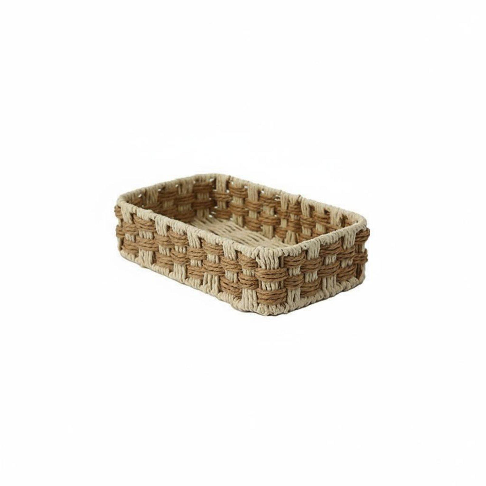 Home Essentials Bathroom Storage - Minimalist Japanese Style Woven Basket for