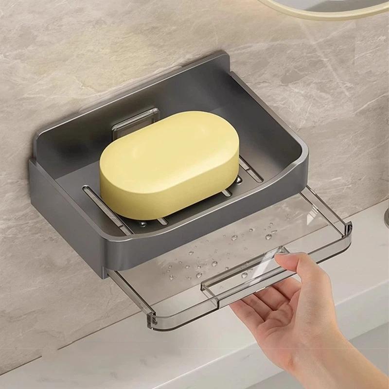 No Drill Wall Mounted Soap Dis - Home Bathroom Sink ulasan dan harga