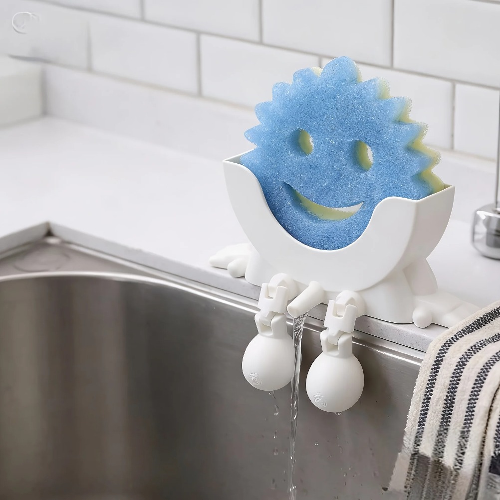 Drainable Soap & Sponge Holder - Home Bathroom Sink ulasan dan harga