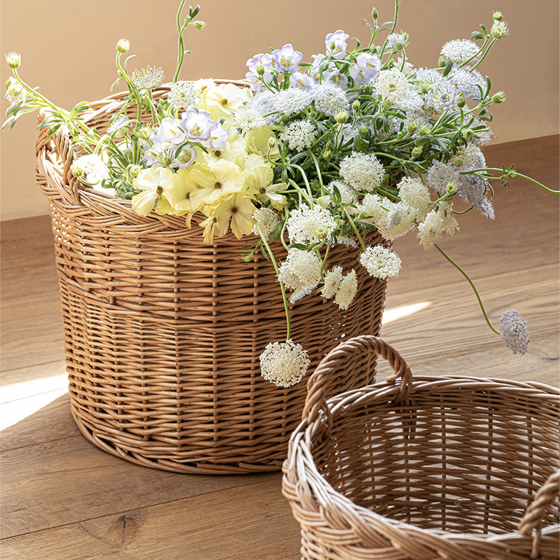 Woven Laundry Hamper with Hand - Home Essentials Bathroom Storage ulasan dan harga