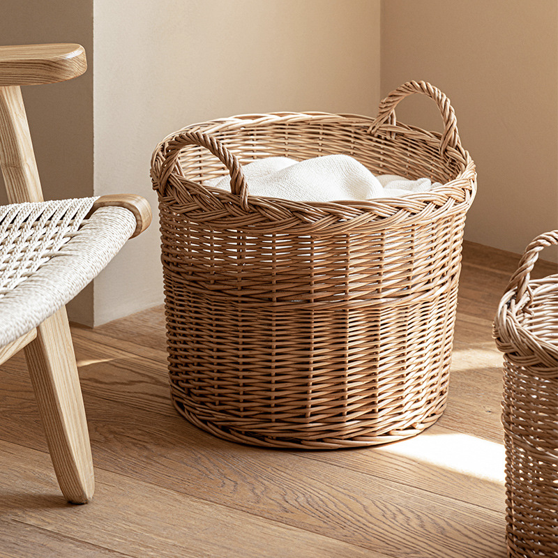 Woven Laundry Hamper with Hand - Home Essentials Bathroom Storage ulasan dan harga
