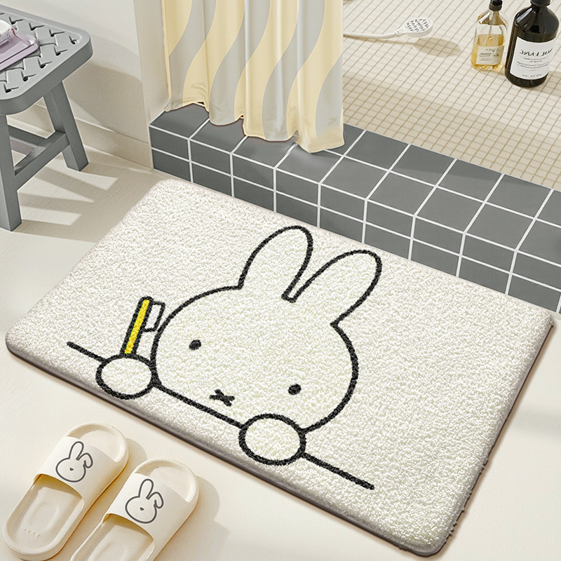Kawaii Miffy Floor Mat Cute Ca - Home Edit Bathroom ulasan dan harga