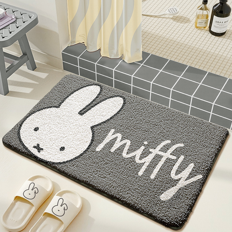 Kawaii Miffy Floor Mat Cute Ca - Home Edit Bathroom ulasan dan harga