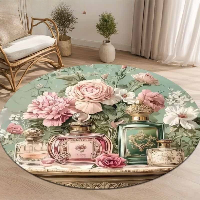 Elegant Retro Flower Perfume V - Home Made Bathroom Vanity ulasan dan harga