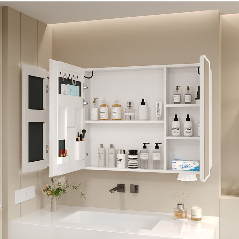 LED Bathroom Mirror Cabinet Al - Bathroom Mirror Led ulasan dan harga