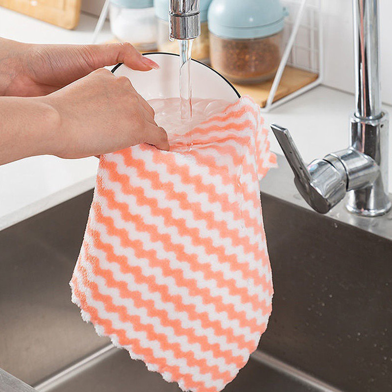 2-Pack of Wavy Striped Coral F - Home Bathroom Cleaning ulasan dan harga