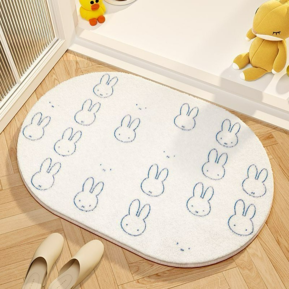 Miffy Cartoon Floor Mat Soft I - Home Edit Bathroom ulasan dan harga