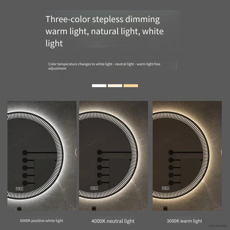 80CM Round LED Bathroom Mirror - Bathroom Mirror Led ulasan dan harga