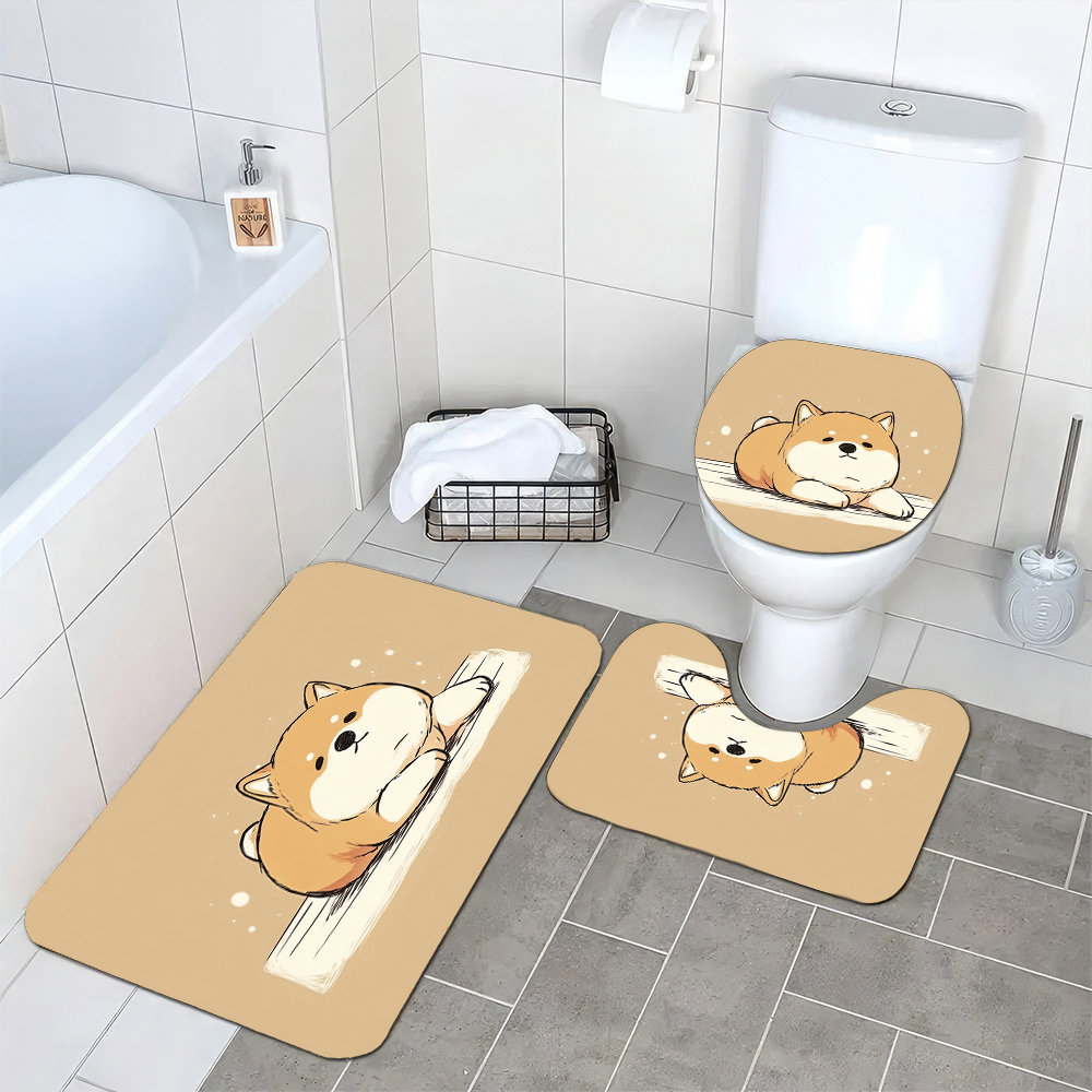 Cute Shiba Inu Dog Bathroom Ma - Home Made Bathroom Vanity ulasan dan harga