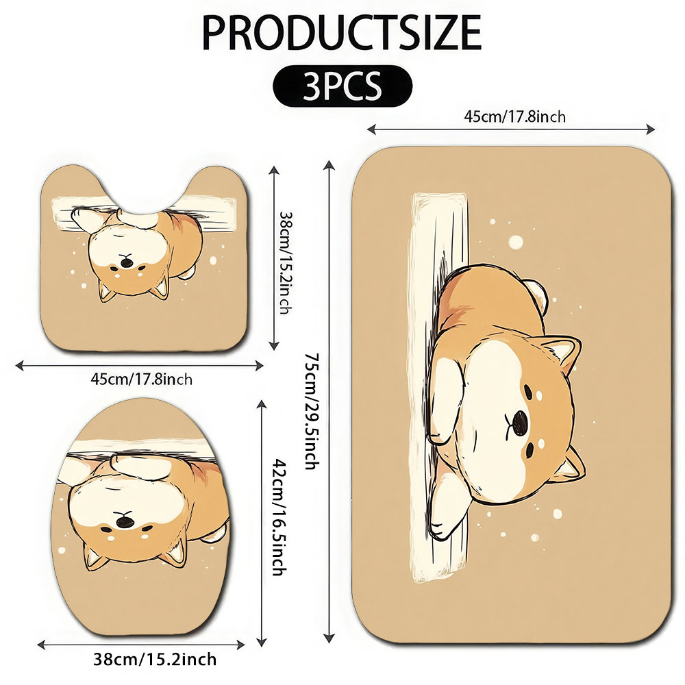 Cute Shiba Inu Dog Bathroom Ma - Home Made Bathroom Vanity ulasan dan harga