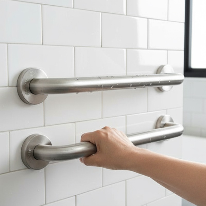 Multiple Sizes Stainless Steel - Home Bathroom Grab Bar ulasan dan harga
