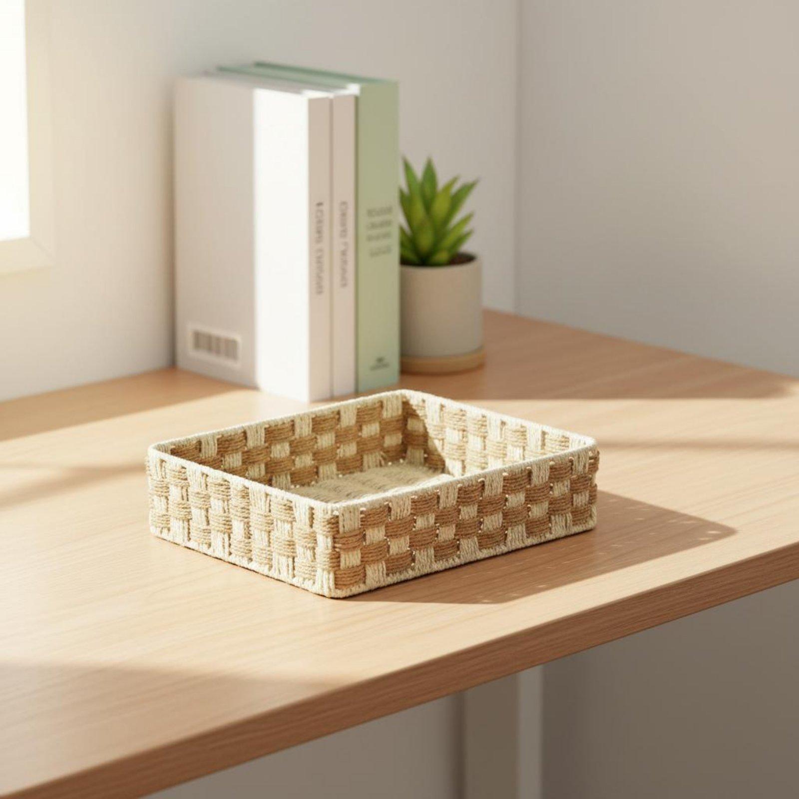 Minimalist Japanese Style Wove - Home Essentials Bathroom Storage ulasan dan harga