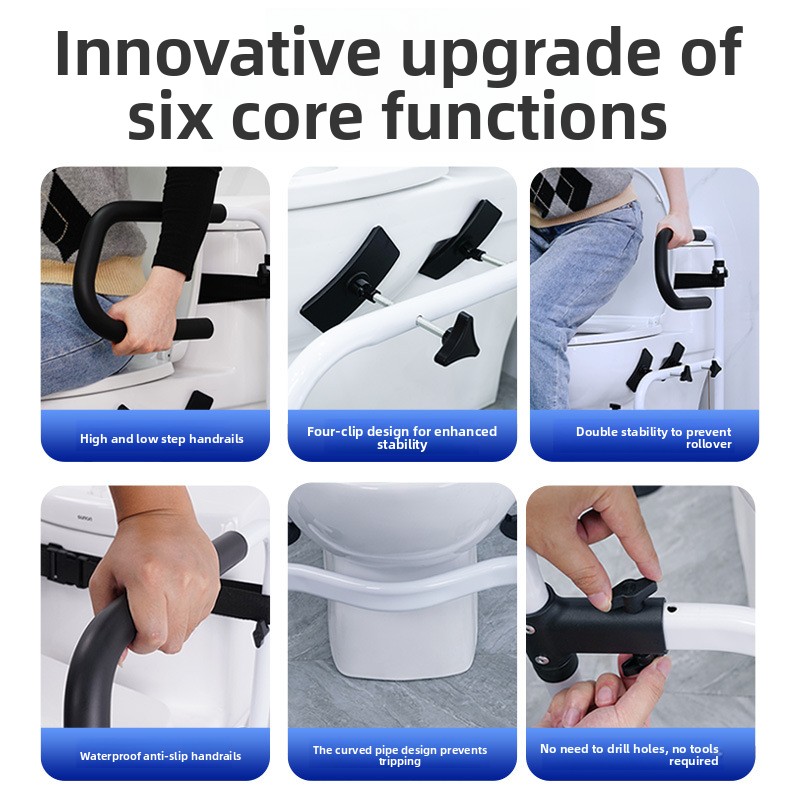 Elderly Toilet Grab Bars — Hom - Home Bathroom Grab Bar ulasan dan harga