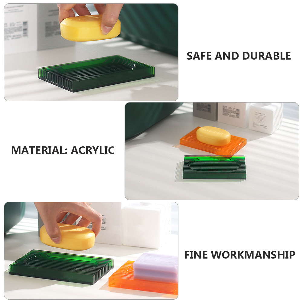 1Pcs Premium Acrylic Soap Box  - Home Essentials Bathroom Storage ulasan dan harga