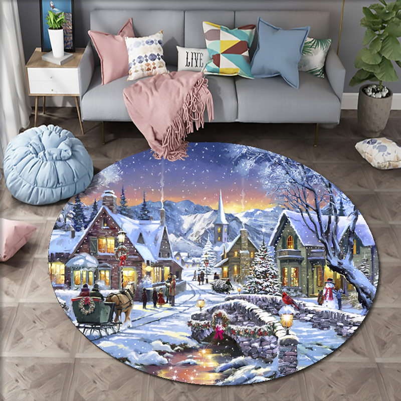 Christmas Woods Snow Scene Car - Home Bathroom Scene ulasan dan harga