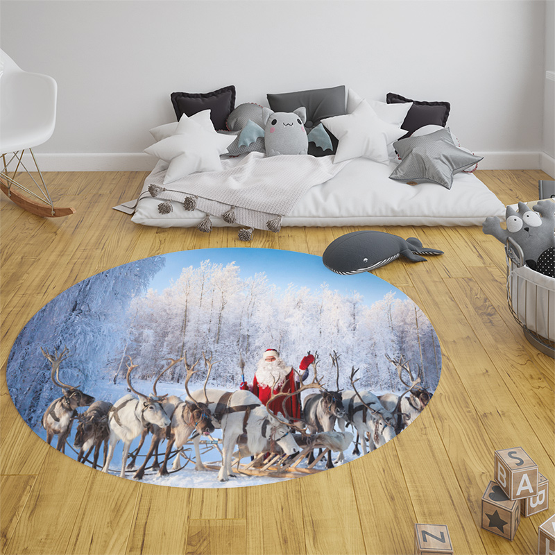Christmas Woods Snow Scene Car - Home Bathroom Scene ulasan dan harga