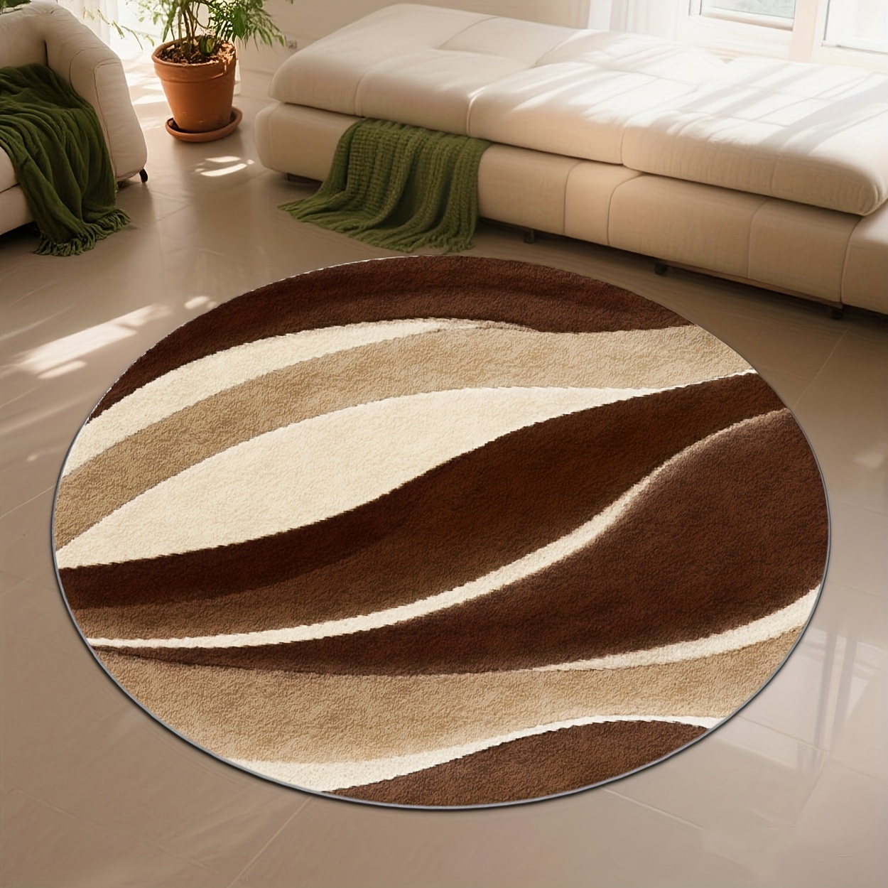 Boho Abstract Color Block Roun - Home Made Bathroom Vanity ulasan dan harga
