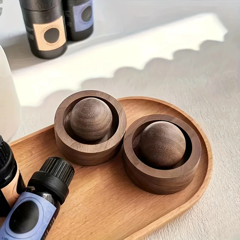 Wooden Ball Essential Oil Diff - Home Bathroom Freshener ulasan dan harga