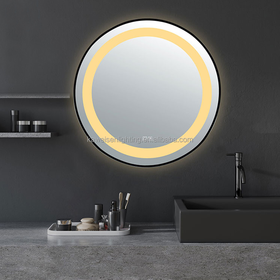 Silver Round LED Smart Bathroo - Bathroom Mirror Led ulasan dan harga