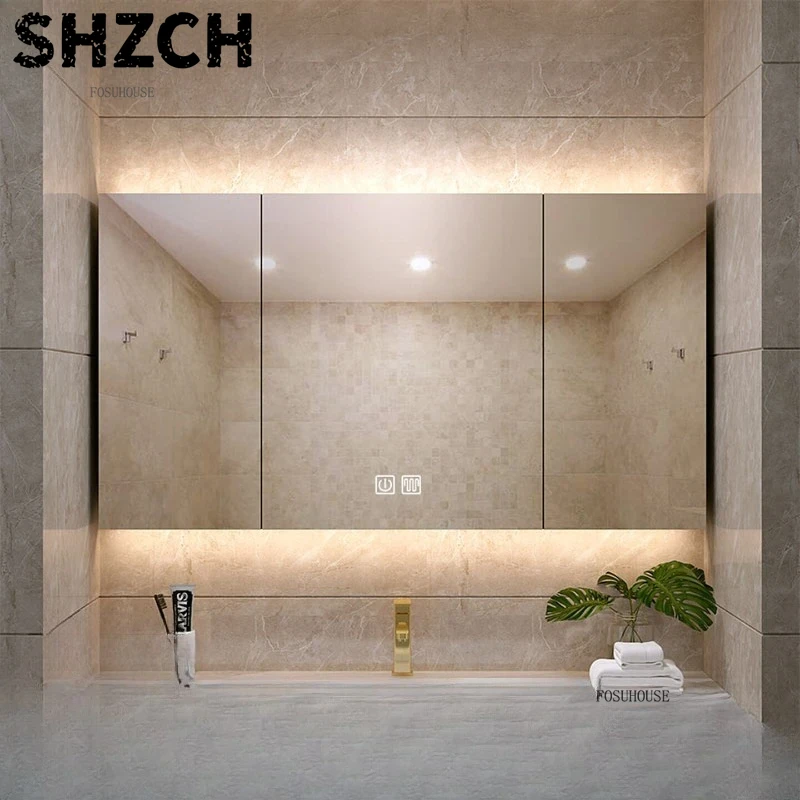 Modern Thickened Bathroom Mirr - Home Bathroom Cabinets ulasan dan harga
