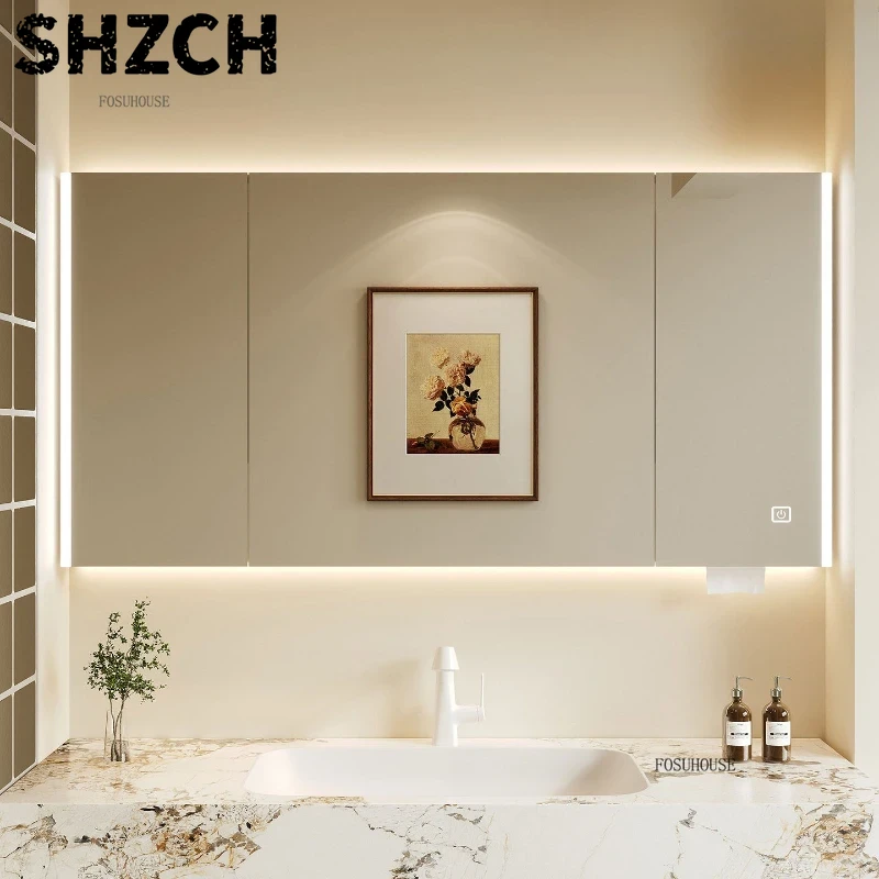 Modern Thickened Bathroom Mirr - Home Bathroom Cabinets ulasan dan harga