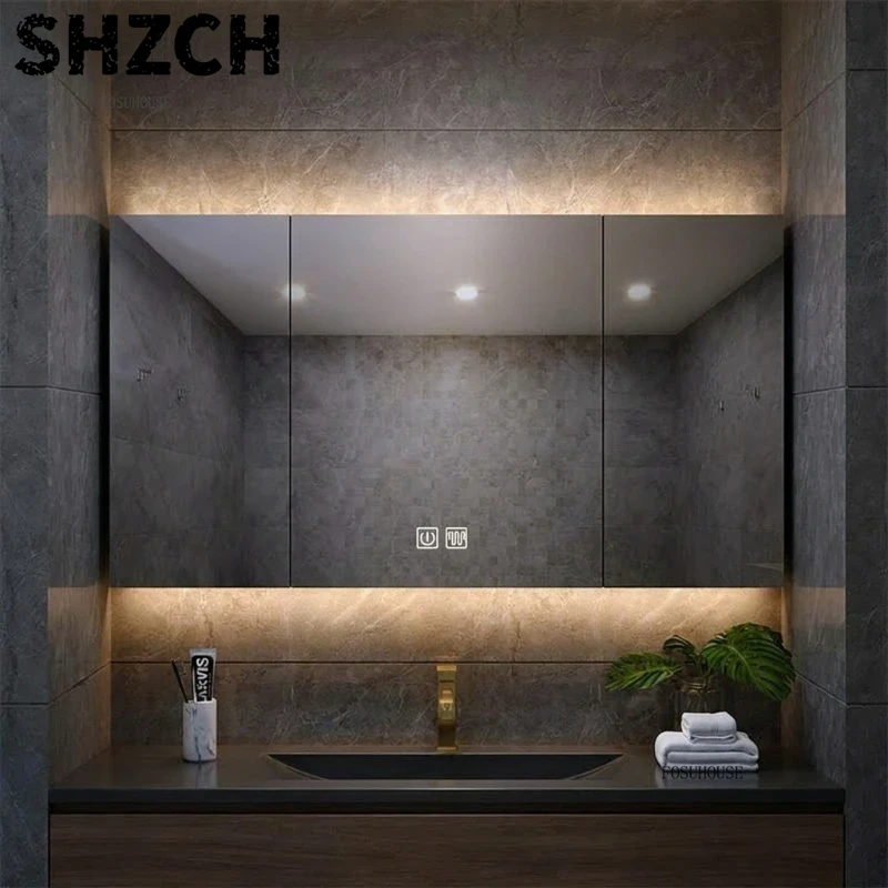 Modern Thickened Bathroom Mirr - Home Bathroom Cabinets ulasan dan harga