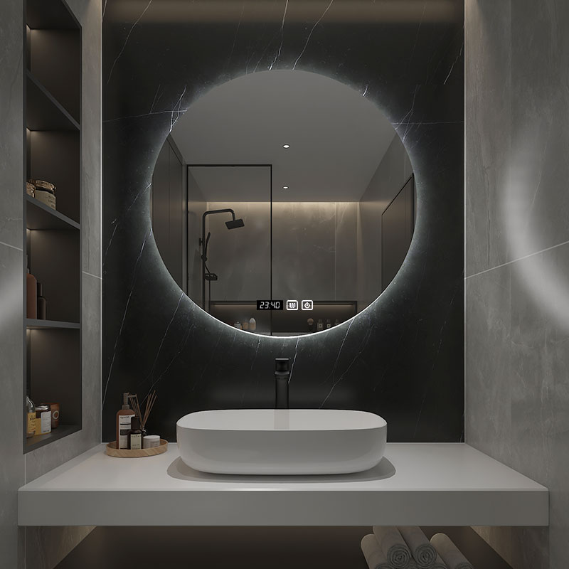 Bathroom Mirror Diameter 70CM  - Bathroom Mirror Led ulasan dan harga