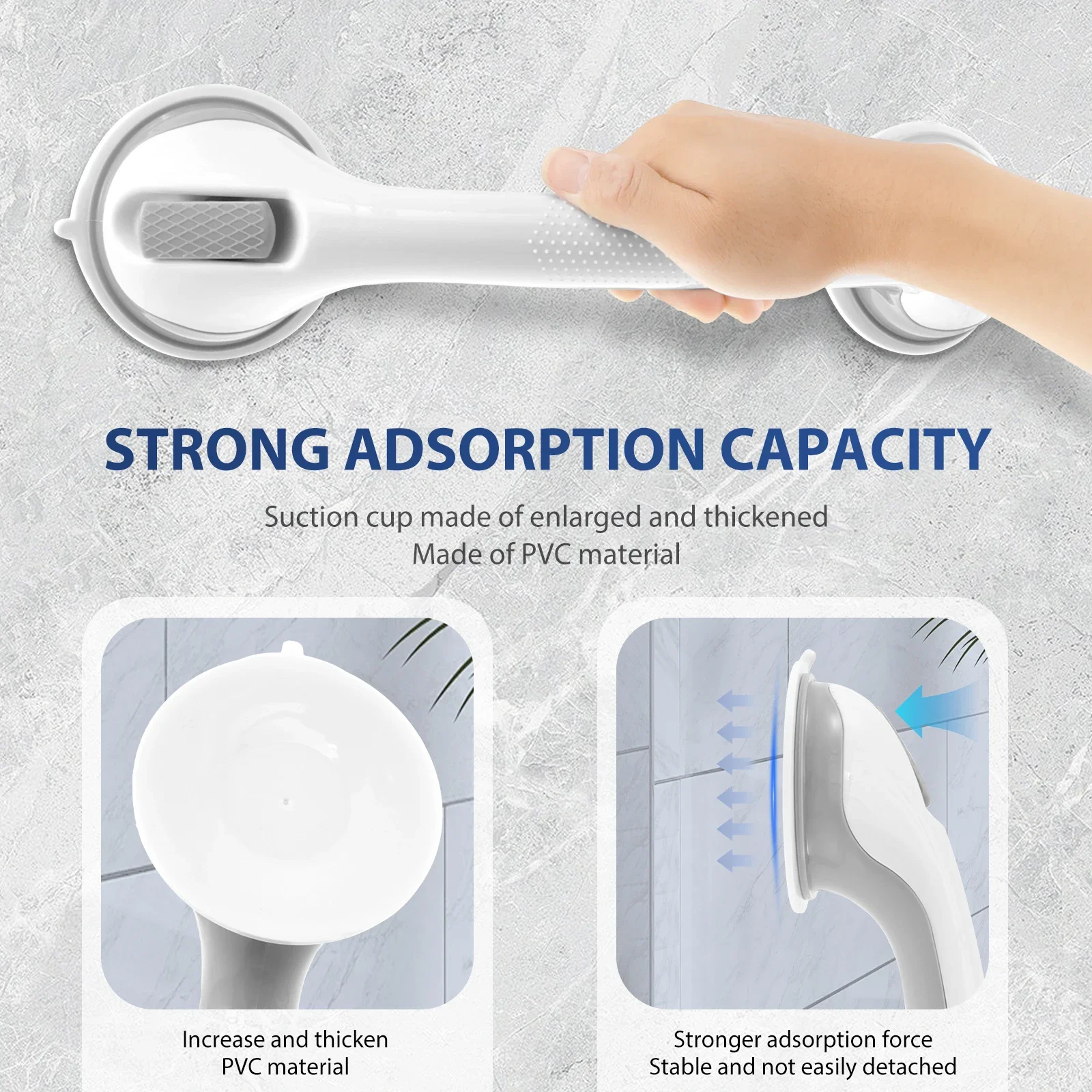 2Pcs Shower Grab Bar Nonslip S - Home Bathroom Grab Bar ulasan dan harga