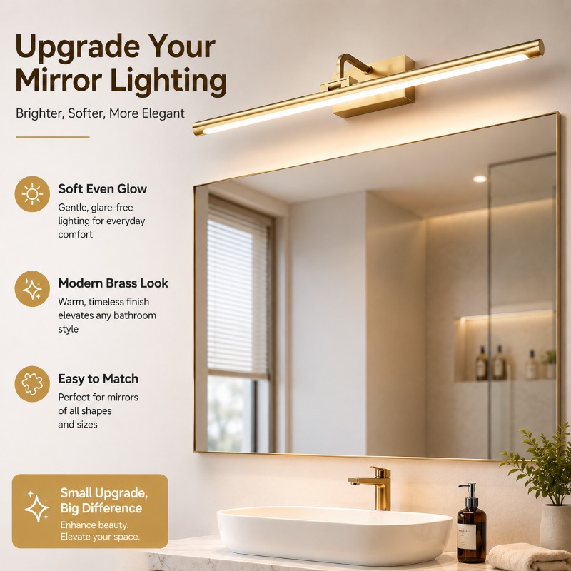 40cm 55cm 70cm Vintage LED Van - Home Bathroom Cabinets ulasan dan harga