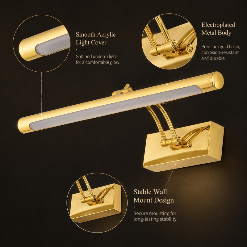 40cm 55cm 70cm Vintage LED Van - Home Bathroom Cabinets ulasan dan harga