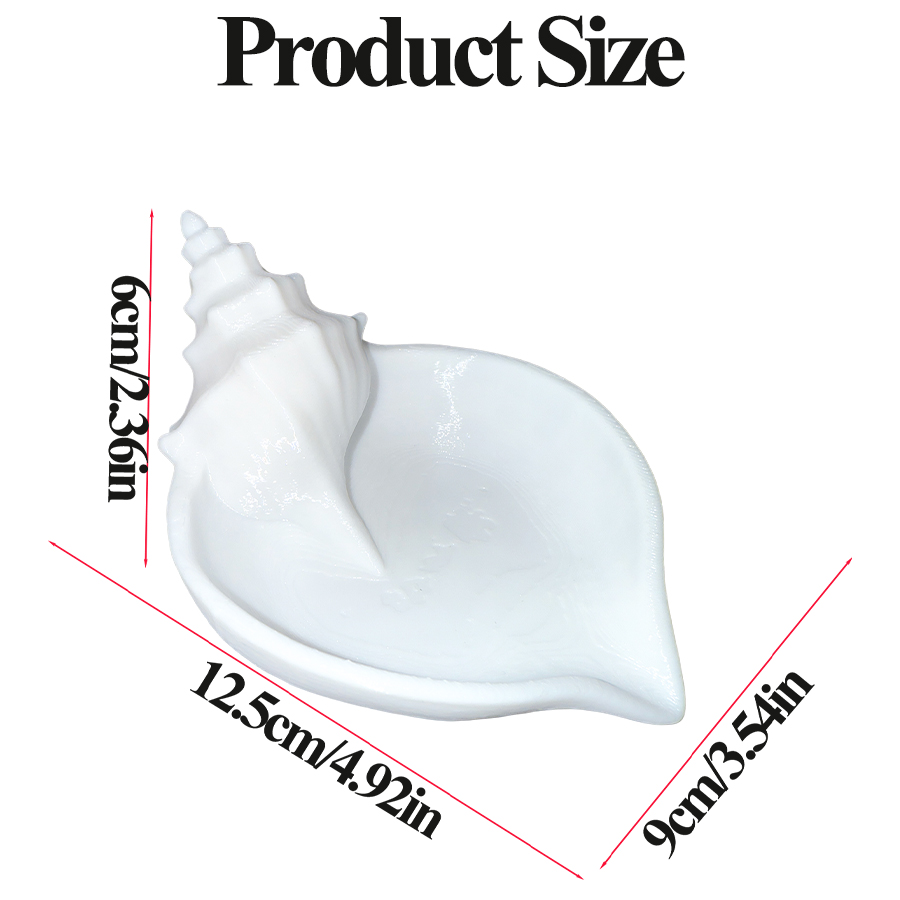 Nordic Style Matte White Conch - Home Essentials Bathroom Storage ulasan dan harga