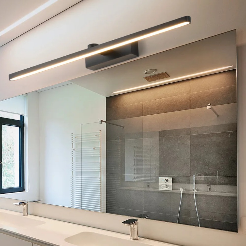 JOYINLED 40CM Black LED Mirror - Home Bathroom Cabinets ulasan dan harga