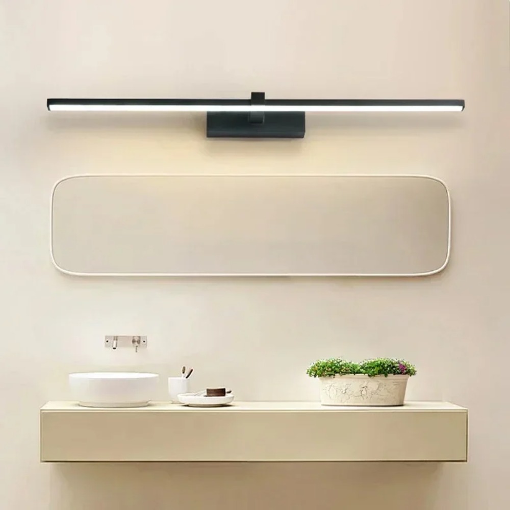 JOYINLED 40CM Black LED Mirror - Home Bathroom Cabinets ulasan dan harga