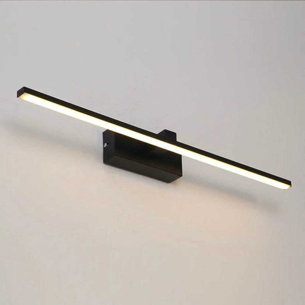 JOYINLED 40CM Black LED Mirror - Home Bathroom Cabinets ulasan dan harga