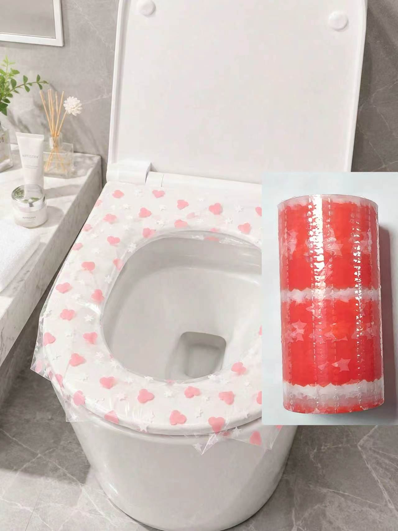 133pcs/roll disposable toilet  - Home Bathroom Cleaning ulasan dan harga