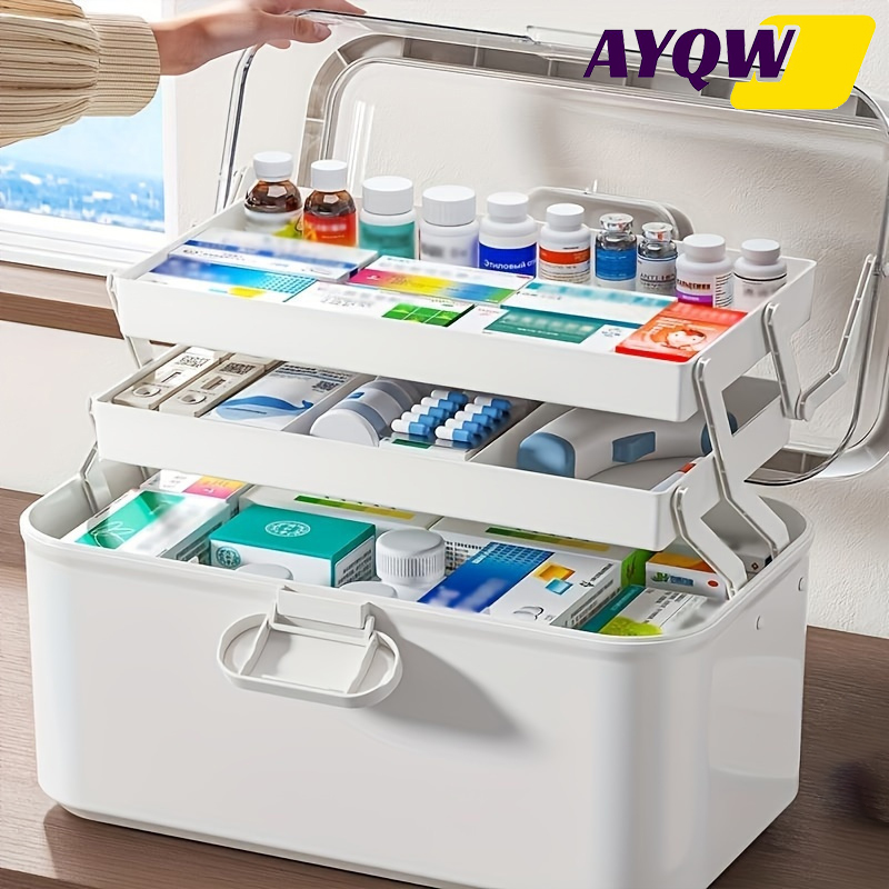 Large Capacity Clear Lid Medic - Home Bathroom Cabinets ulasan dan harga