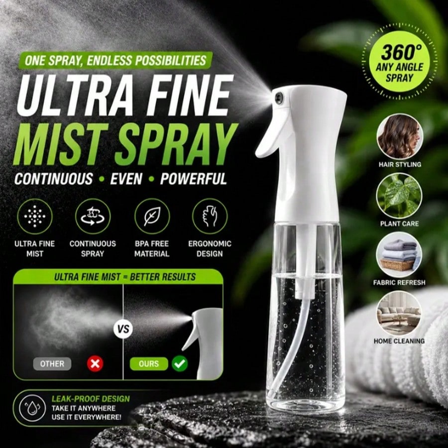 Continuous Ultra Fine Mist Spr - Home Essentials Bathroom Storage ulasan dan harga