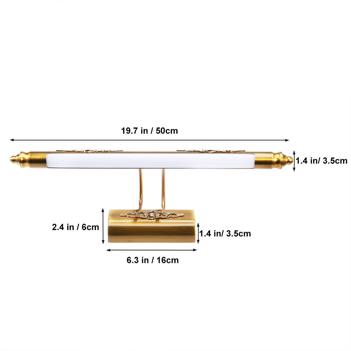 50CM  Mirror Front Lamp Bathro - Home Bathroom Cabinets ulasan dan harga