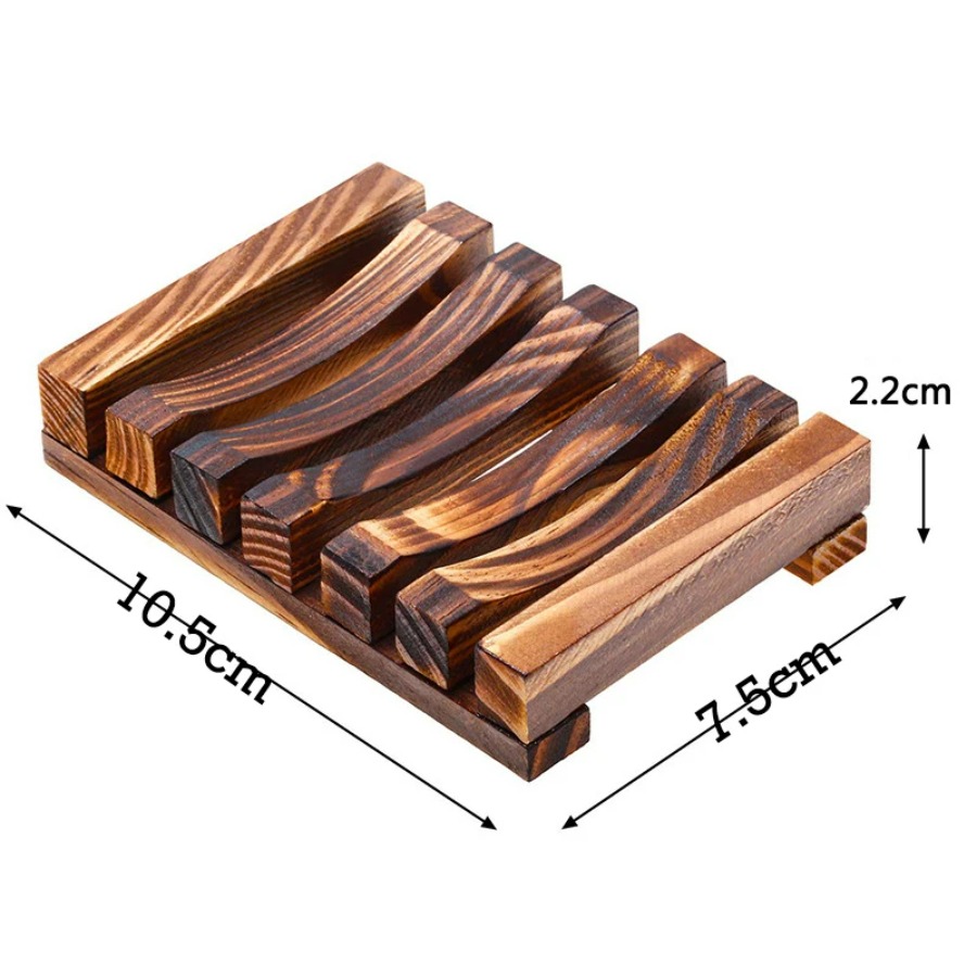 Natural Bamboo Soap Holder, Wo - Home Essentials Bathroom Storage ulasan dan harga