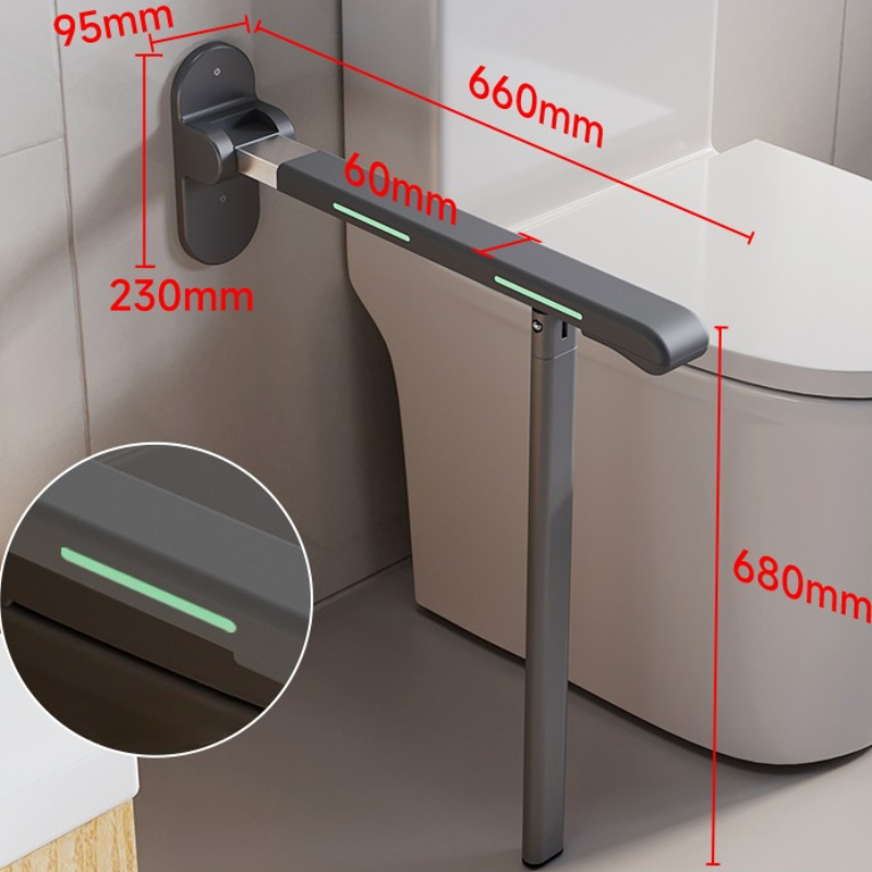 Toilet Safety Handle Foldable  - Home Bathroom Grab Bar ulasan dan harga