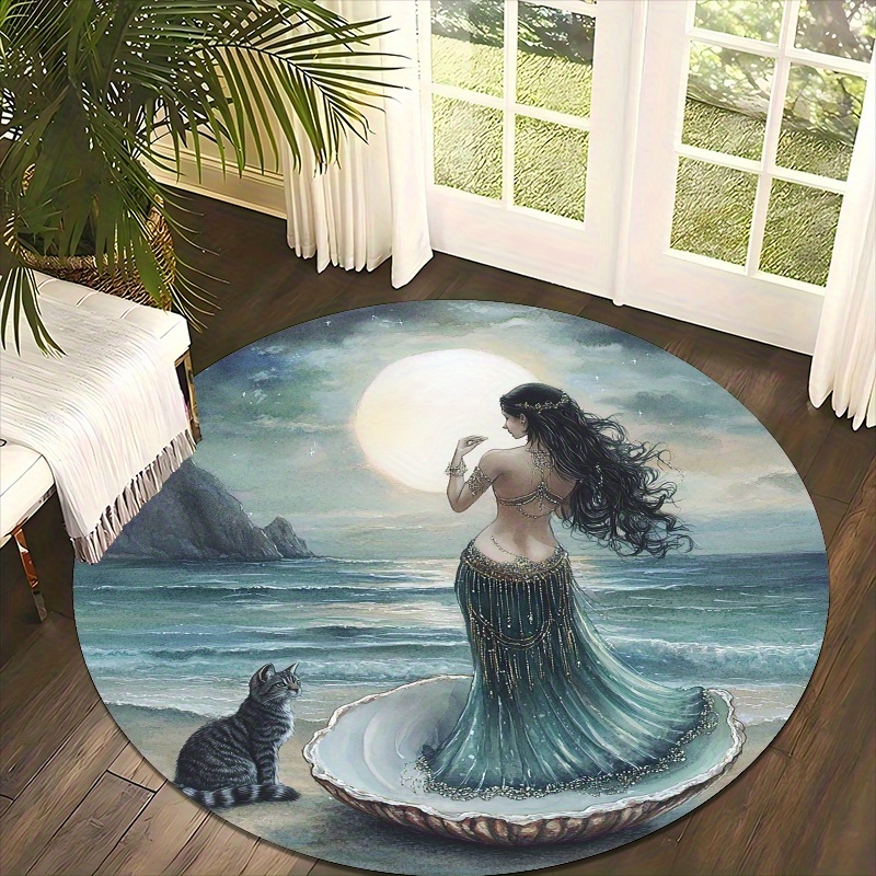 Mermaid and marine scene Flann - Home Bathroom Scene ulasan dan harga