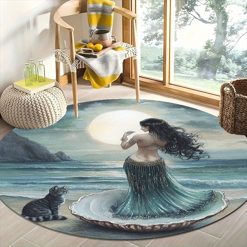 Mermaid and marine scene Flann - Home Bathroom Scene ulasan dan harga