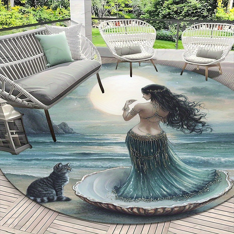 Mermaid and marine scene Flann - Home Bathroom Scene ulasan dan harga