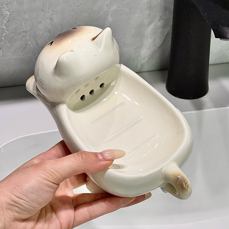 The New High-end Ceramic Soap  - Home Essentials Bathroom Storage ulasan dan harga